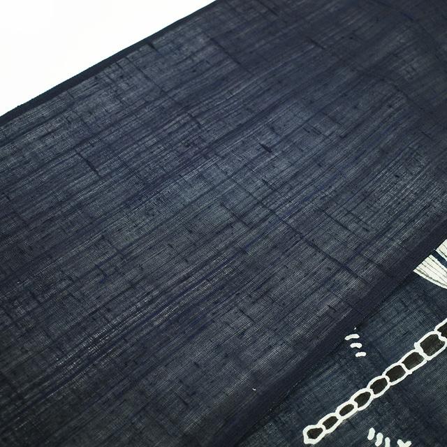 2/20まで＼半額／で￥65780→32890 夏物 袋帯 紗紬 藍染め 手染め 正絹