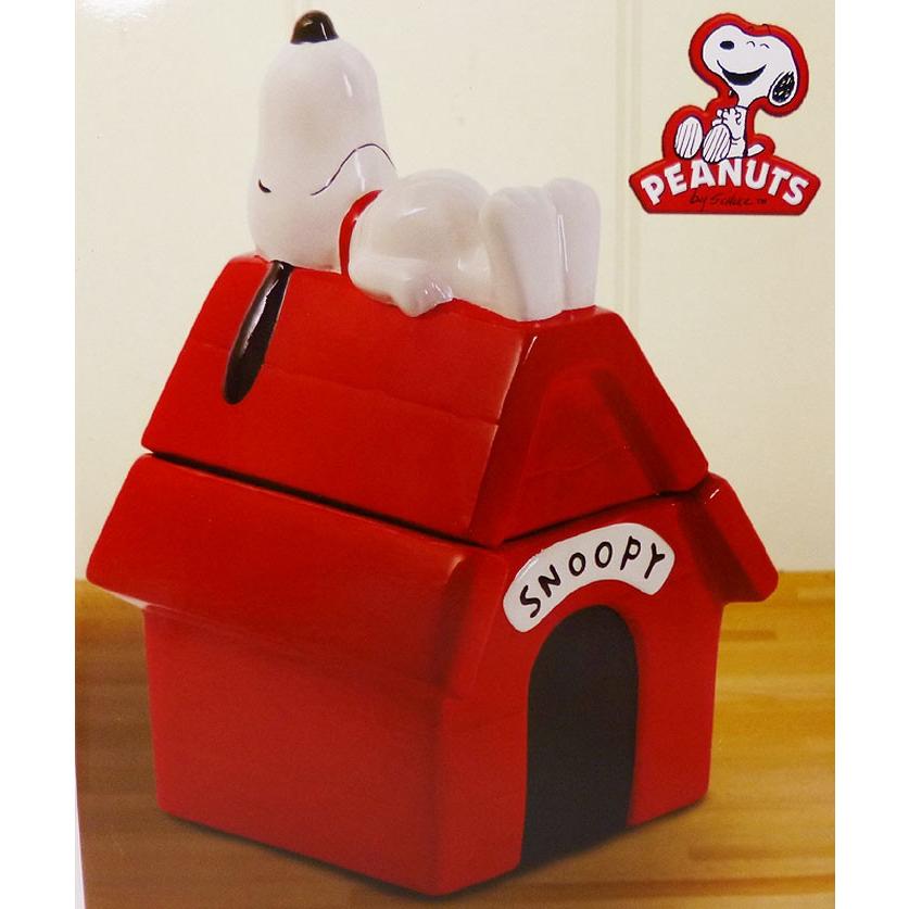 Snoopy ピーナッツ クッキージャー スヌーピー ハウス : アンティーク