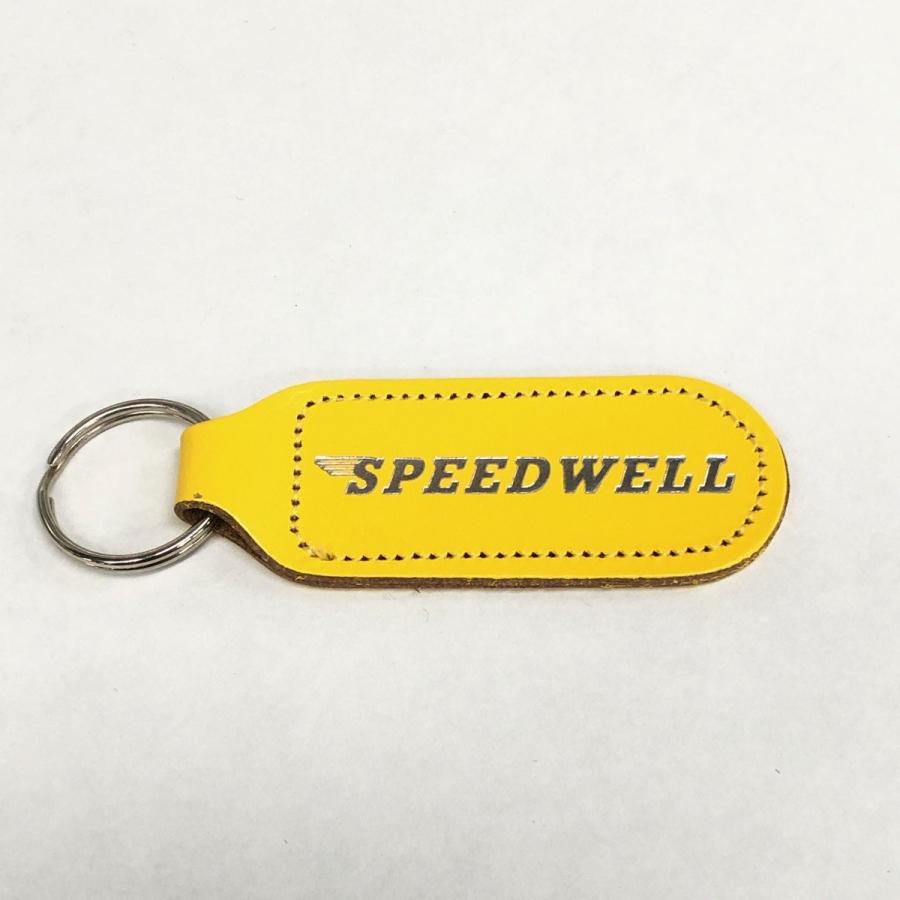 スピードウェルレザーキーホルダー・イエロー : ミニマルヤマ - 通販
