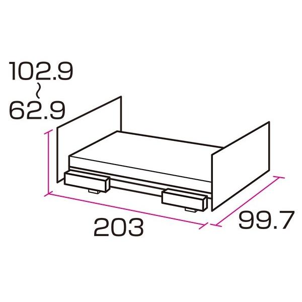 介護ベット 電動ベッド レント 3モーター レギュラー 91cm幅 ミント