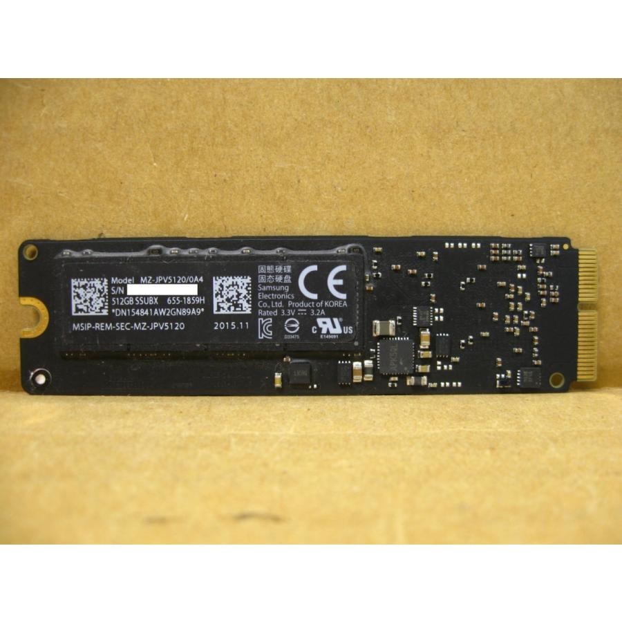 ▽SAMSUNG MZ-JPV5120/0A4 512GB apple純正SSD 655-1859H 中古 MacBook