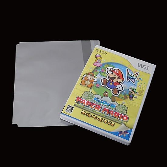 OPP袋(透明)静防テープ付 角切 厚口0.04(40ミクロン)207×146mm Wii/PS2