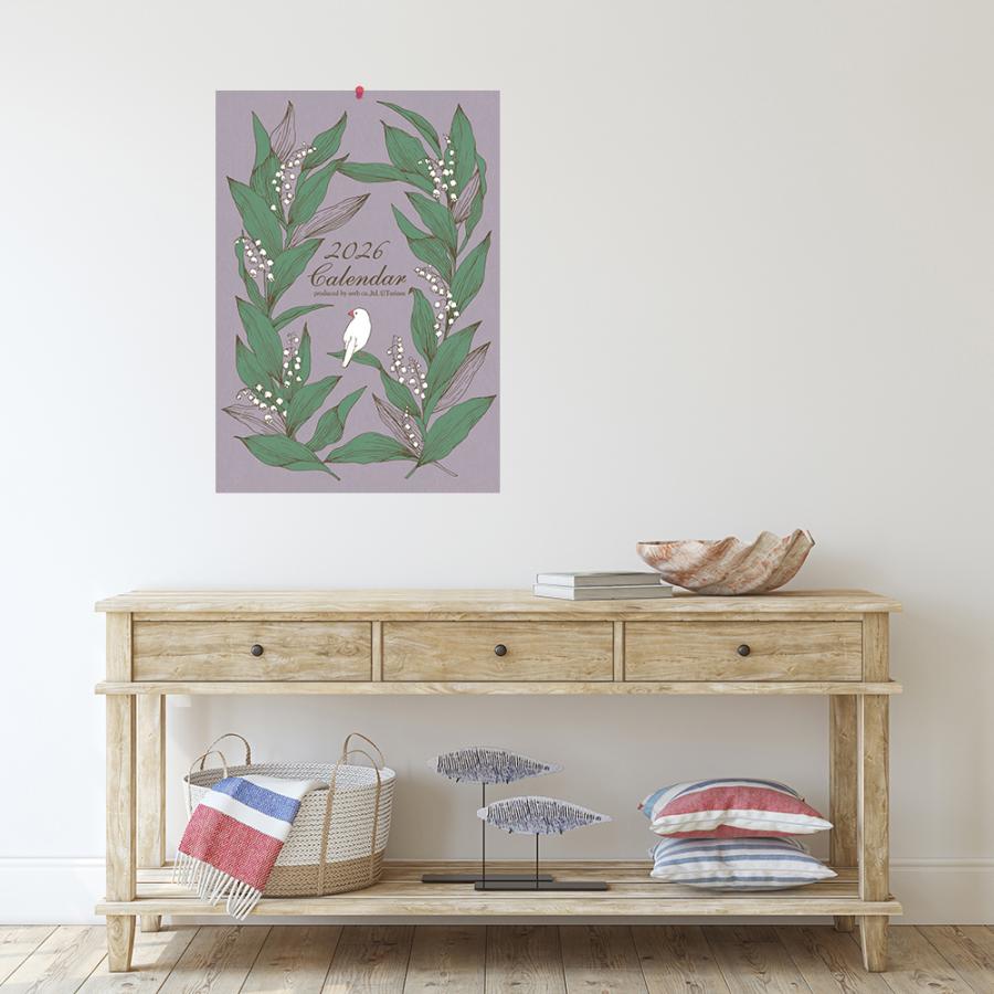 2026 カレンダー 壁掛け Torinos トリノス デザイン イラスト壁掛け