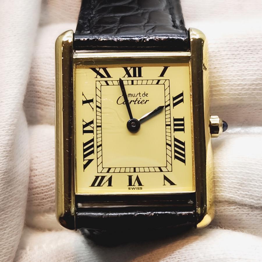 TANK（Cartier） カルティエ マストタンク ヴェルメイユ LM 手巻き OH
