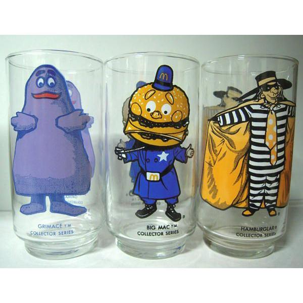 マクドナルド グラス 6Pセット McDoNALDS 70s Vintage ロナルド コップ