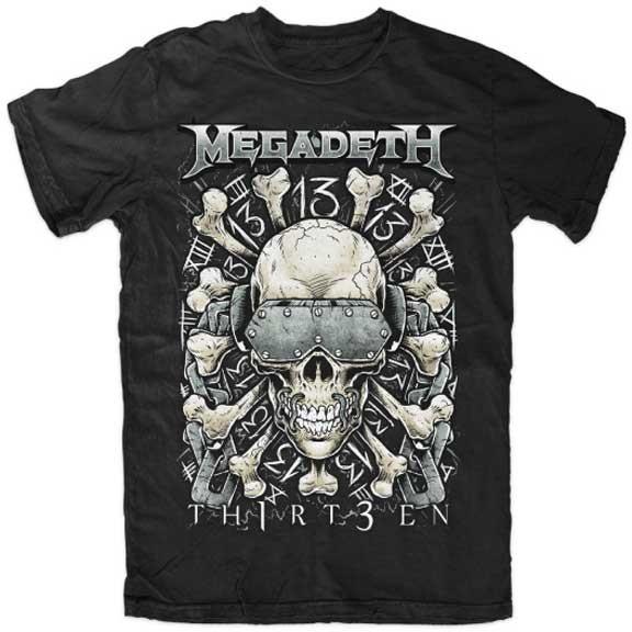 メガデス Tシャツ MEGADETH 13 Th1rt3en 正規品 バンドTシャツ ロックT