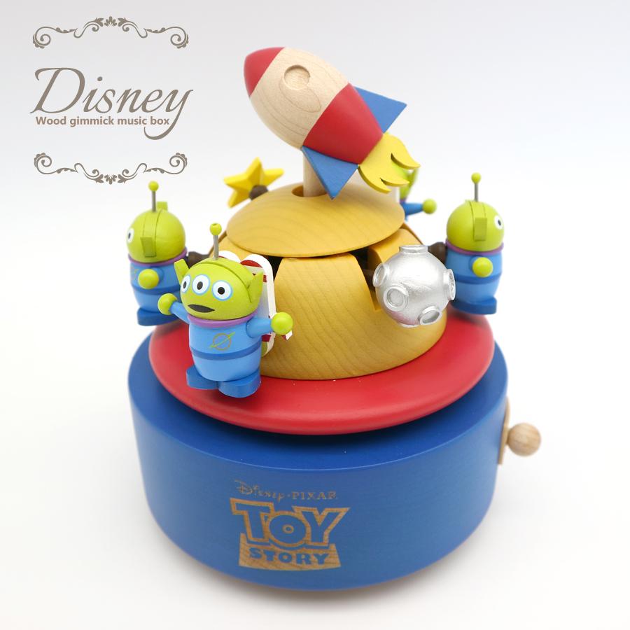 ディズニー 木製からくりオルゴール トイストーリー 18弁 在庫 量産