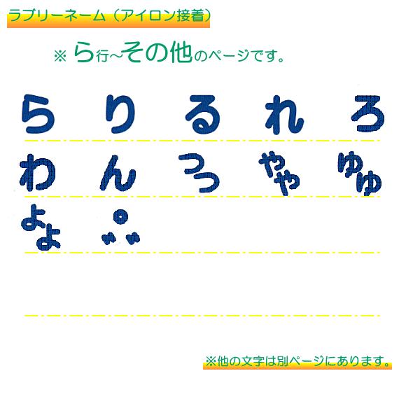 ラブリーネーム 青 お名前ワッペンら〜ん □ ハンドメイド 手芸 手作り