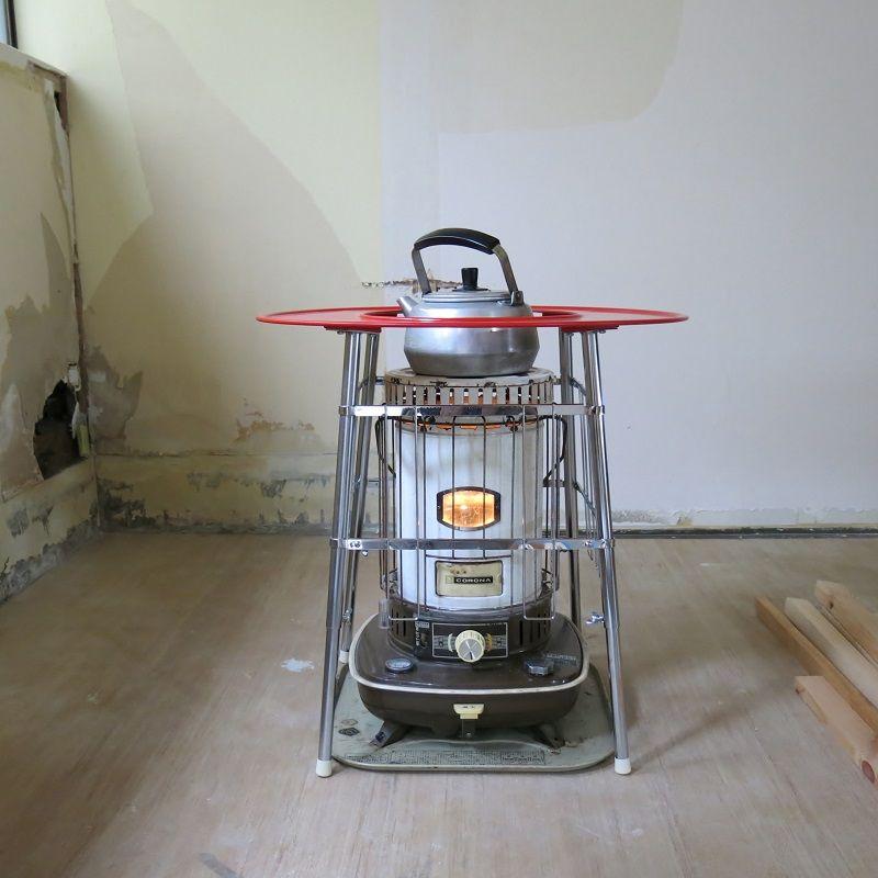 TOYOTOMI（トヨトミ） 丸型ストーブガード デラックス 朱色 受注生産品