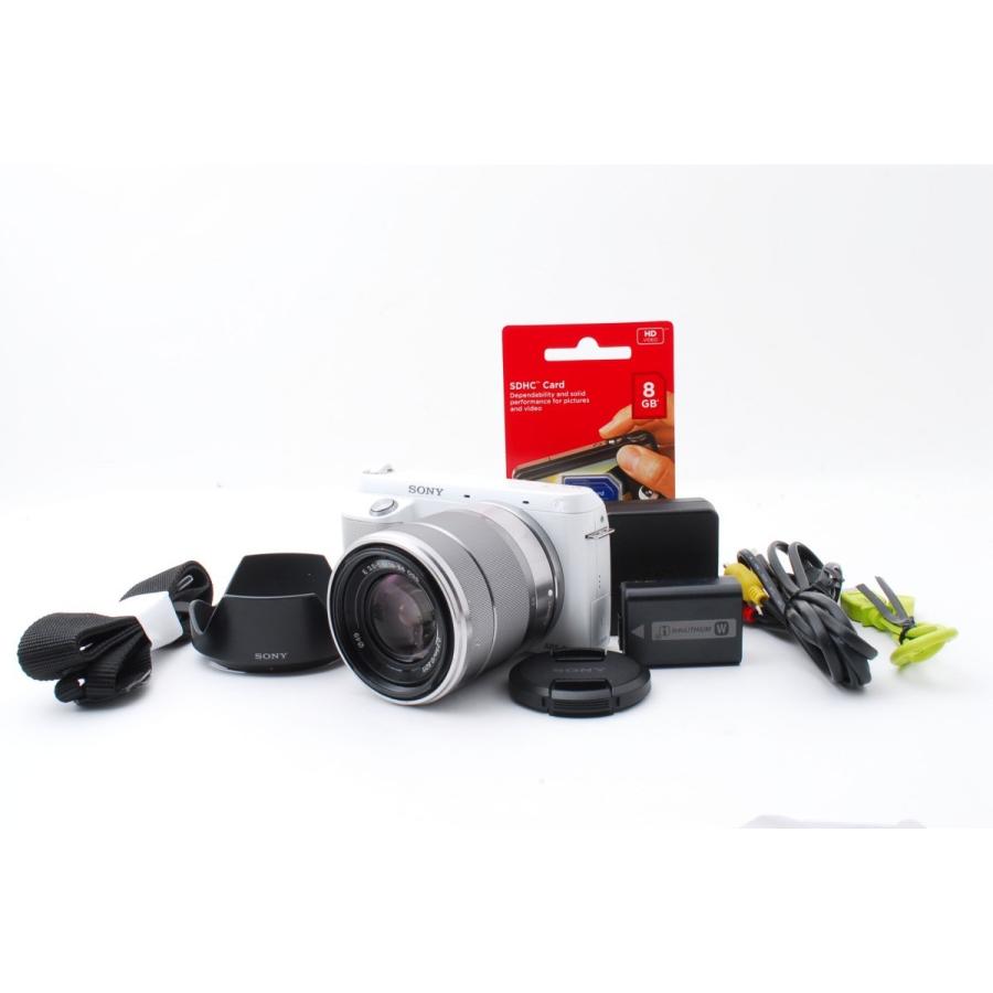 SONY（ソニー） NEX-F3 ホワイト レンズキット 美品 SDカードレンズ