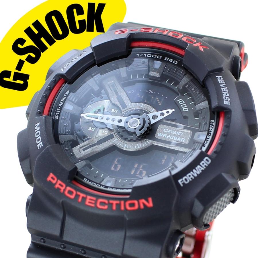 G-SHOCK Gショック ジーショック 防水 黒 赤 ブラック×レッド 腕時計