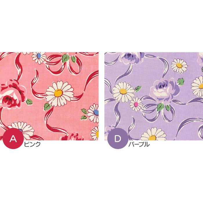 YUWA 白い花とバラとリボン シャーティング 松山敦子さんデザイン