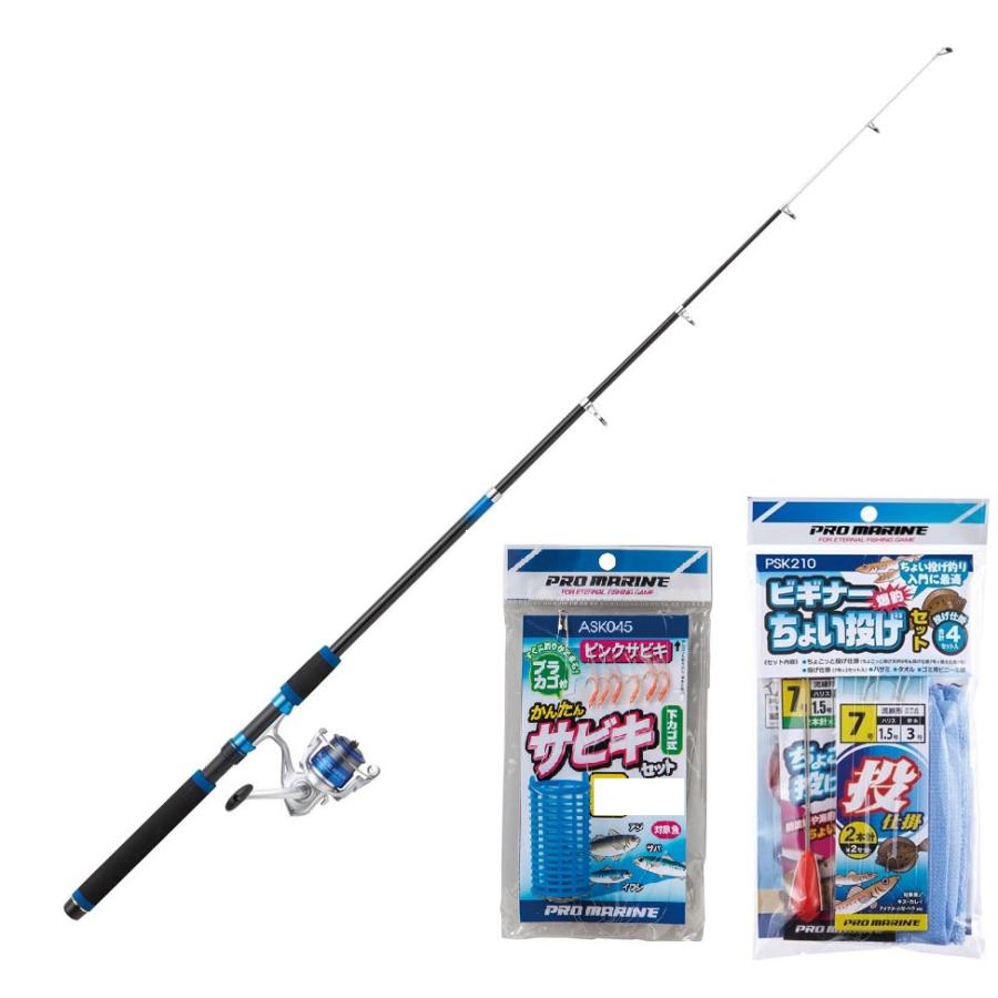 プロマリン（PRO MARINE） わくわくちょい投げ+サビキ釣りセット 仕掛
