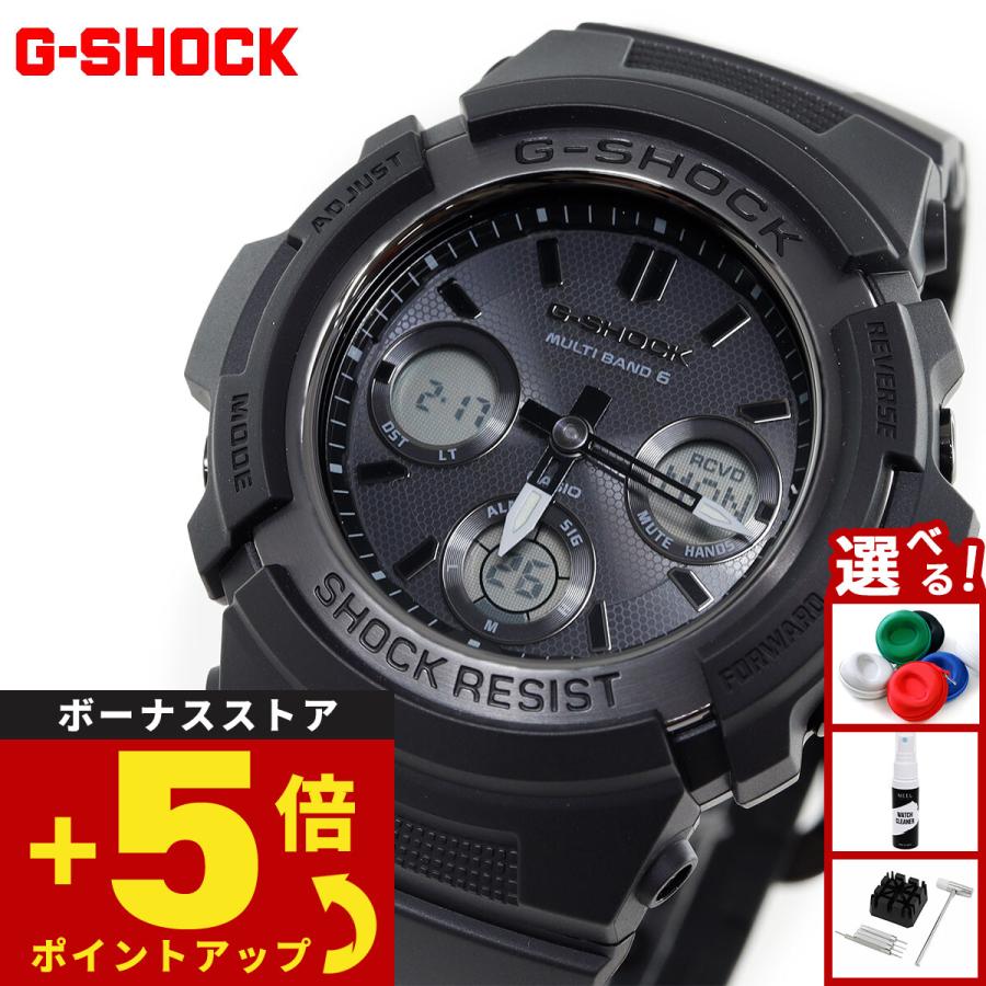 G-SHOCK Gショック 電波ソーラー 腕時計 メンズ 黒 ブラック AWG