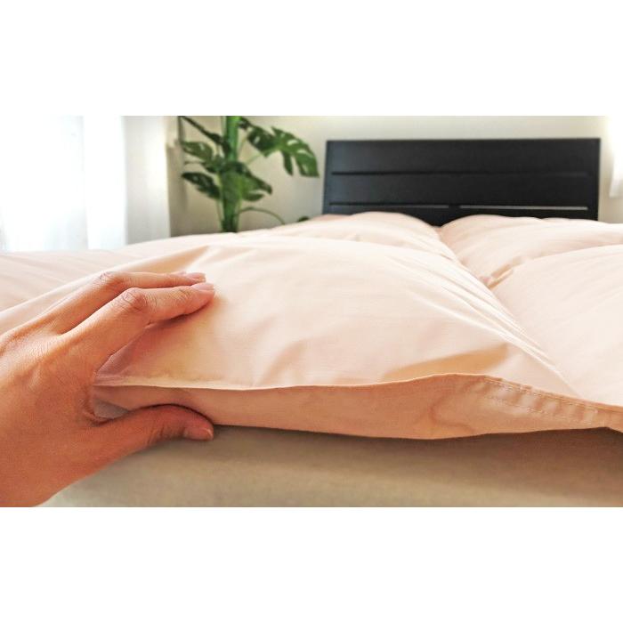 防炎羽毛合掛ふとん 190×210cm No.42 ダブル ダウン85％ 1.0kg 安心 防