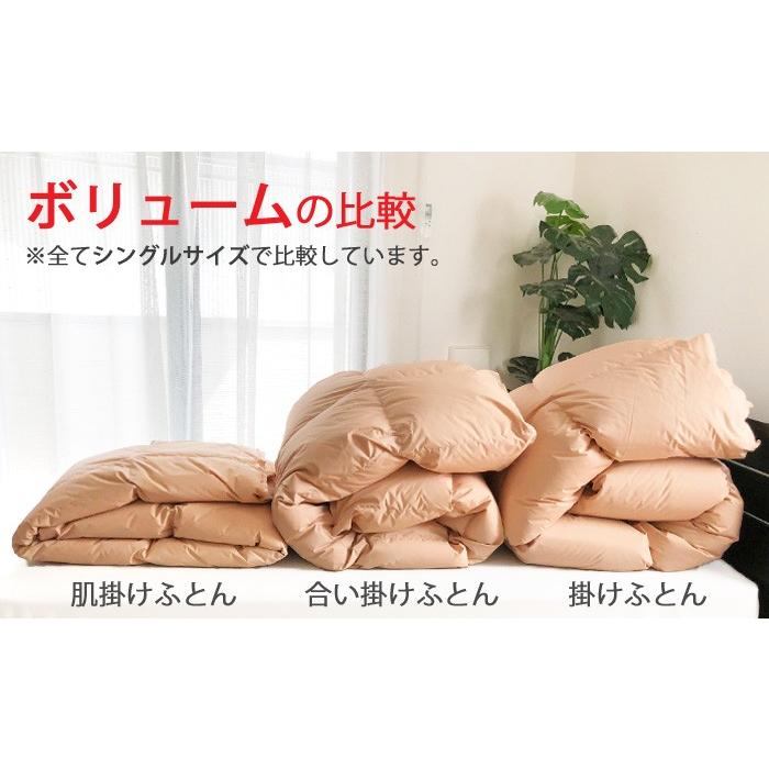 防炎羽毛合掛ふとん 190×210cm No.42 ダブル ダウン85％ 1.0kg 安心 防