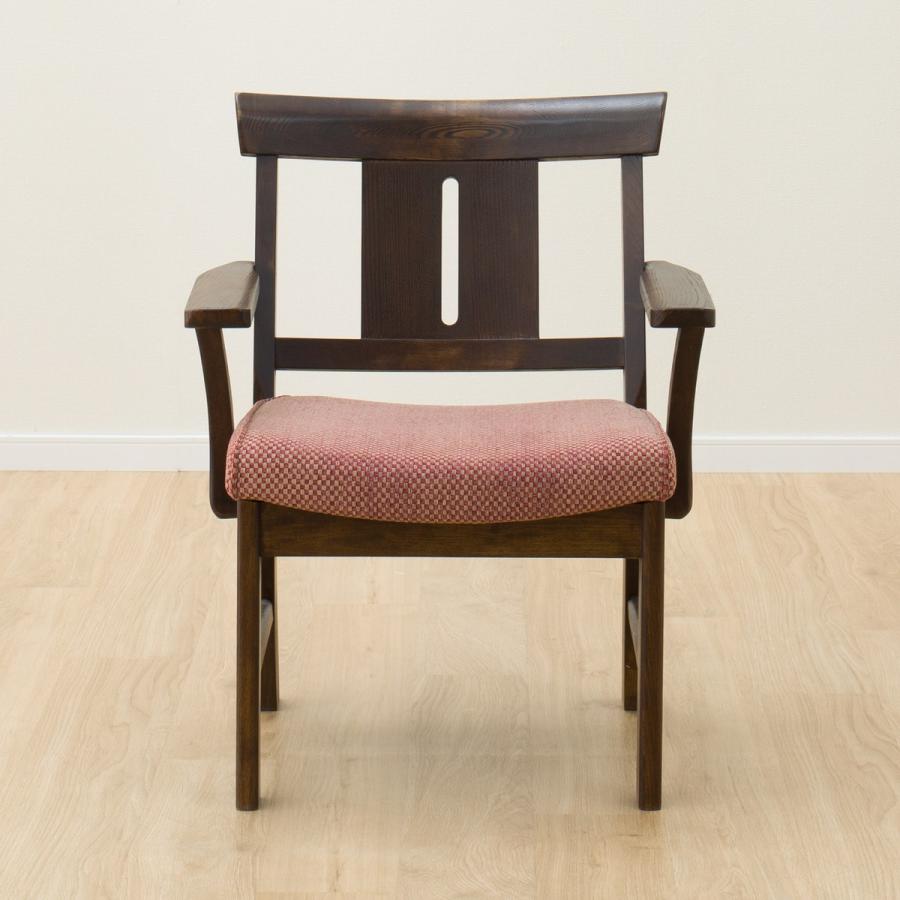 ニトリ（NITORI） 天然木和風ダイニングチェア(ヤマト2 DBR) 食卓椅子