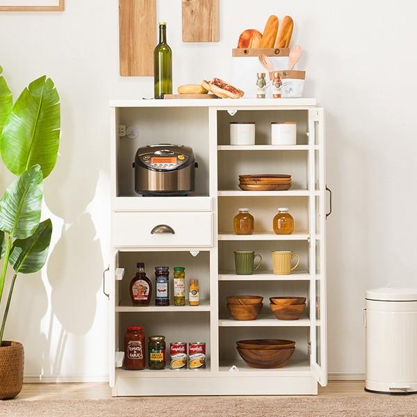 ニトリ（NITORI） レンジボード(ミランダ2 80 WW) キッチンボード