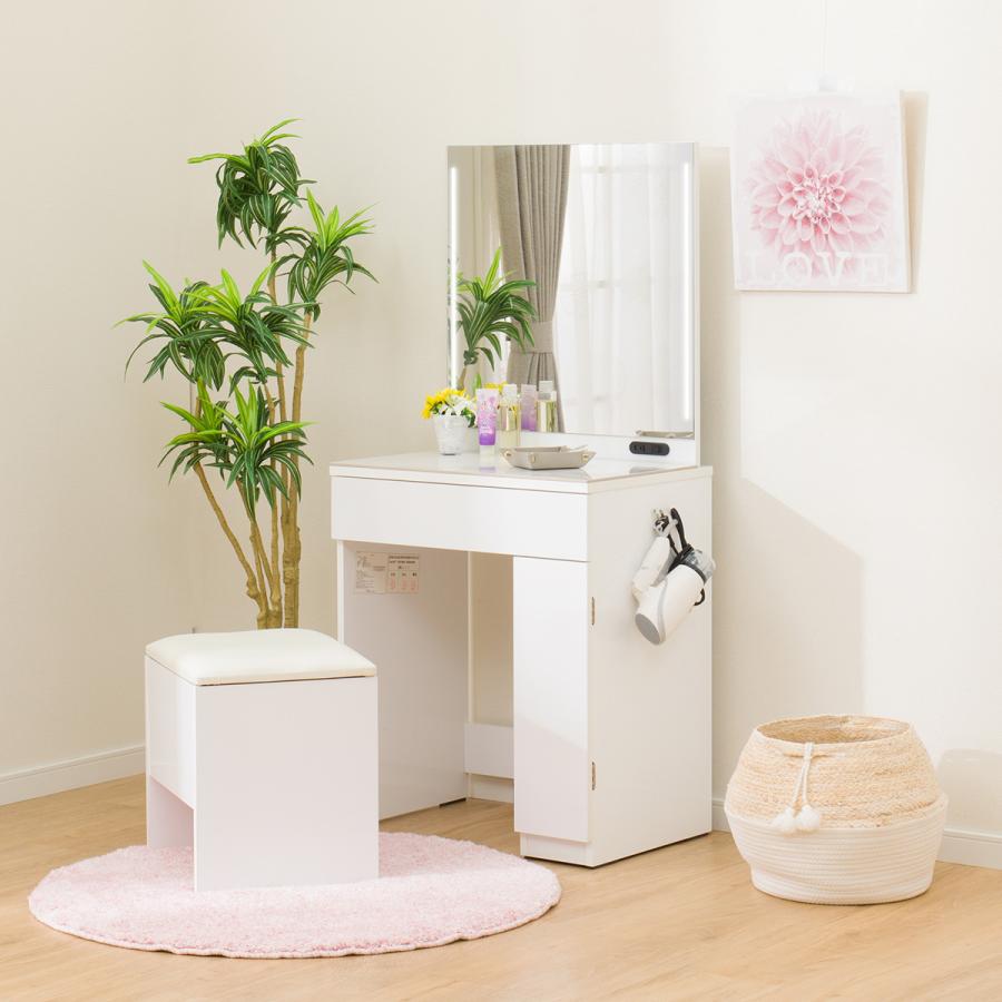 ニトリ（NITORI） 一面鏡ドレッサー(OS331 LED WH) ニトリ期間限定：4