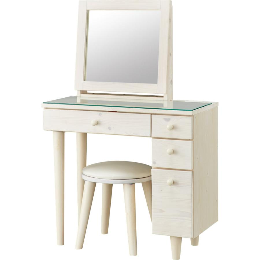 ホワイトドレッサー・鏡台(引き取りの場合は1万円) ホワイトドレッサー