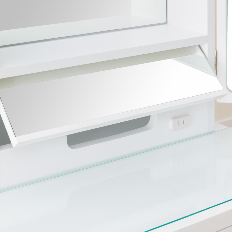 ニトリ（NITORI） 三面鏡ドレッサー 化粧台 鏡台 姿見 ミラー (DR2 WH