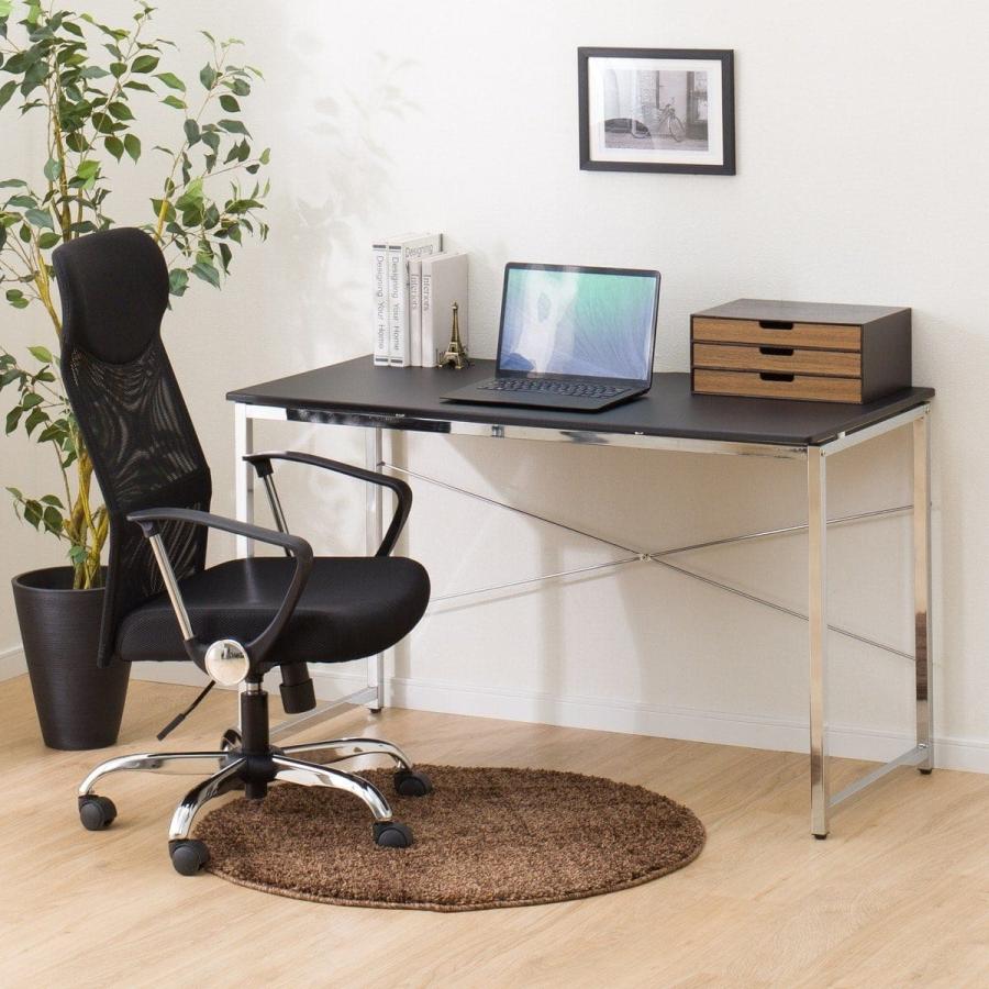 ニトリ（NITORI） 幅120cm デスク(N トリシア 120 BK) パソコンデスク