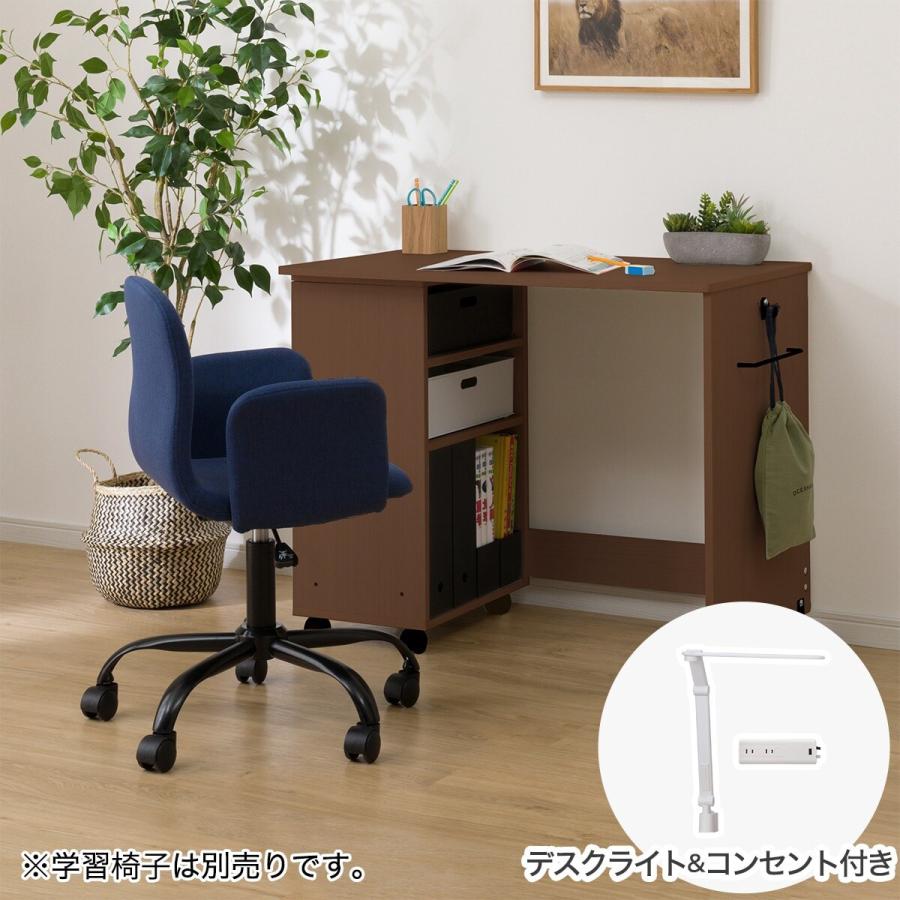 ニトリ（NITORI） デスク(デニッシュBD23AV ホワイト色ライト+