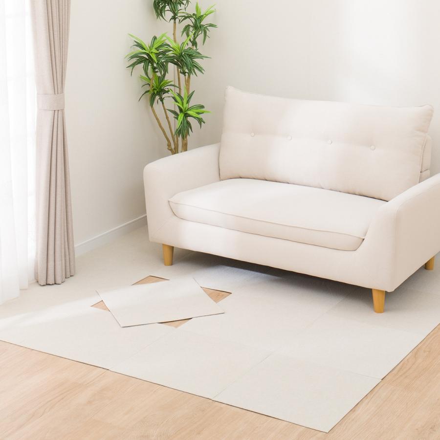 ニトリ（NITORI） 洗える吸着タイルマット 消臭タイプ 8枚入り(45×45cm