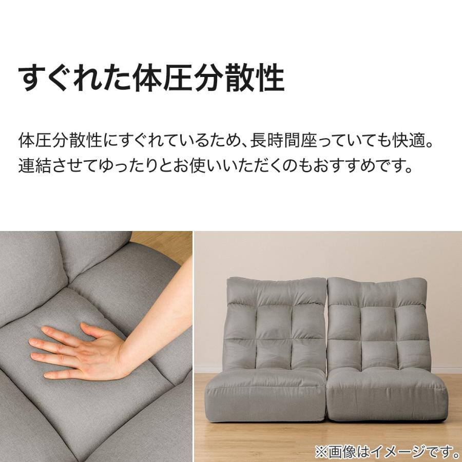 ニトリ（NITORI） つながるハイバックポケットコイル座椅子 ローソファ