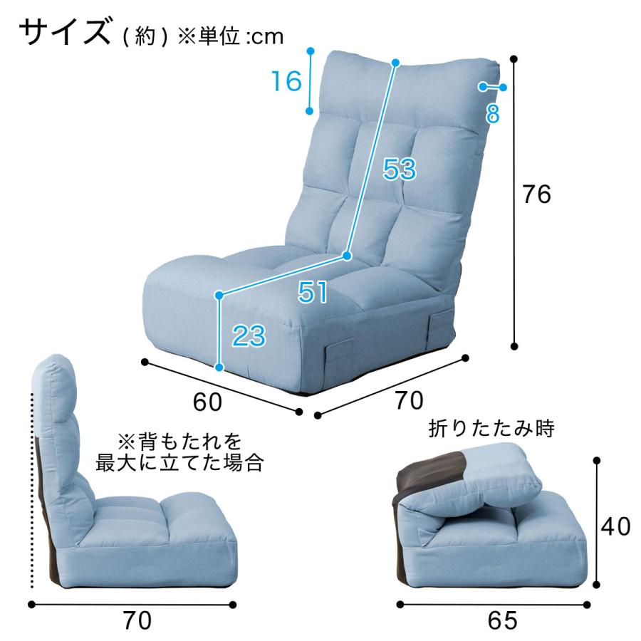 ニトリ（NITORI） つながるハイバックポケットコイル座椅子 ローソファ