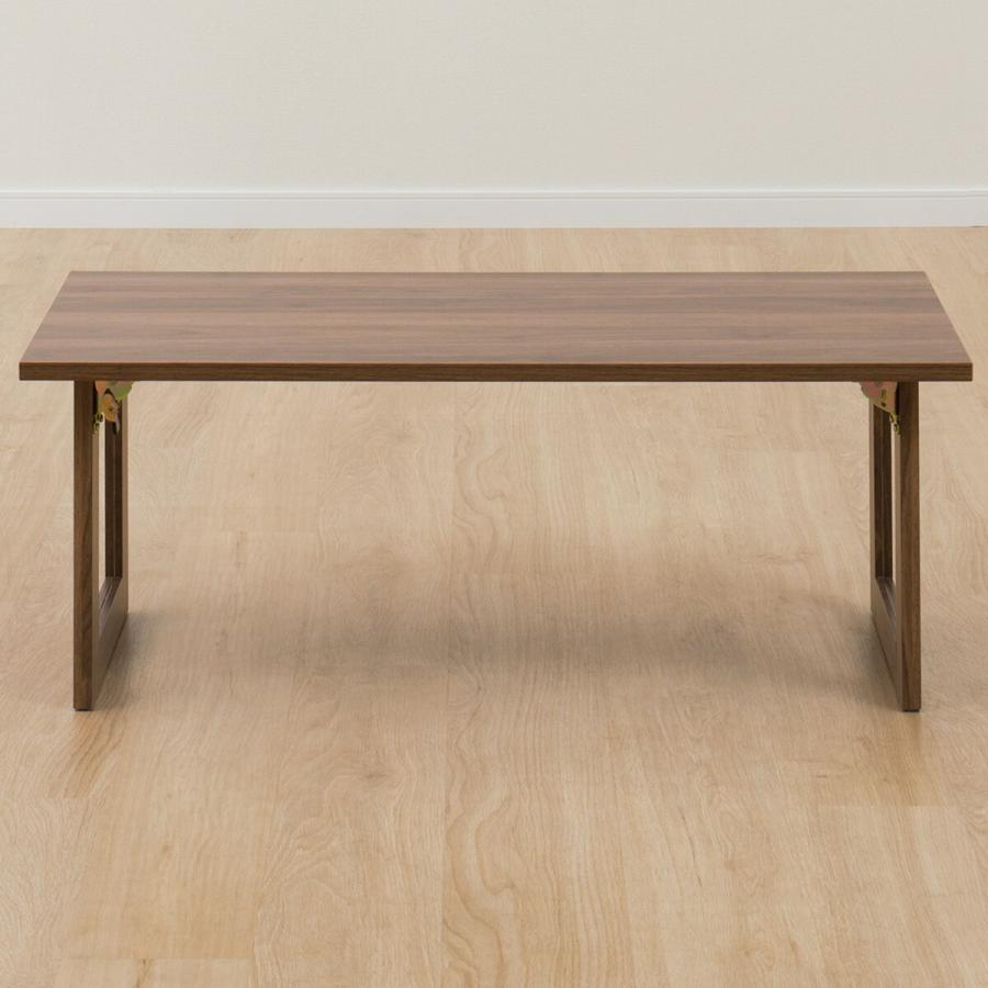 ニトリ（NITORI） 折脚テーブル(LW1 9045 ミドルブラウン) : ニトリ