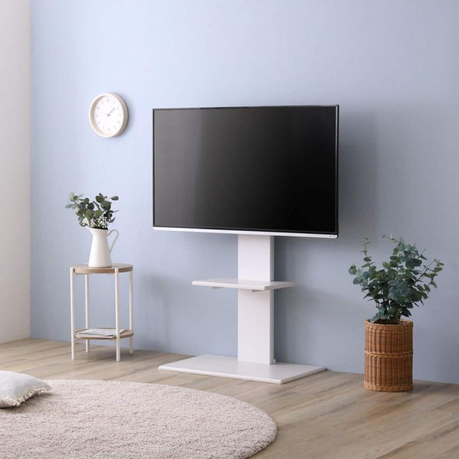ニトリ（NITORI） 壁寄せTVスタンド(トエルH N WH) ニトリ期間限定：4