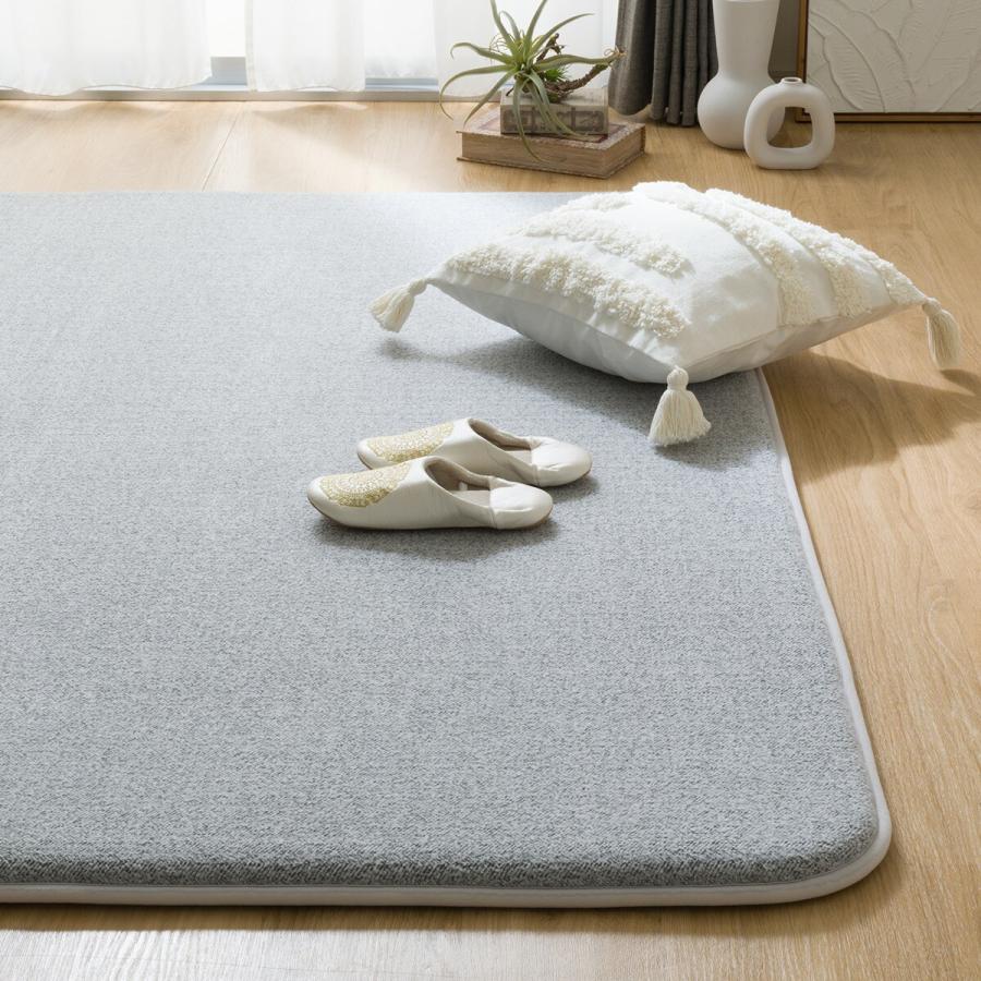 ニトリ（NITORI） 極厚30mmウレタン入り防汚＋防音ラグ(185X185 GY