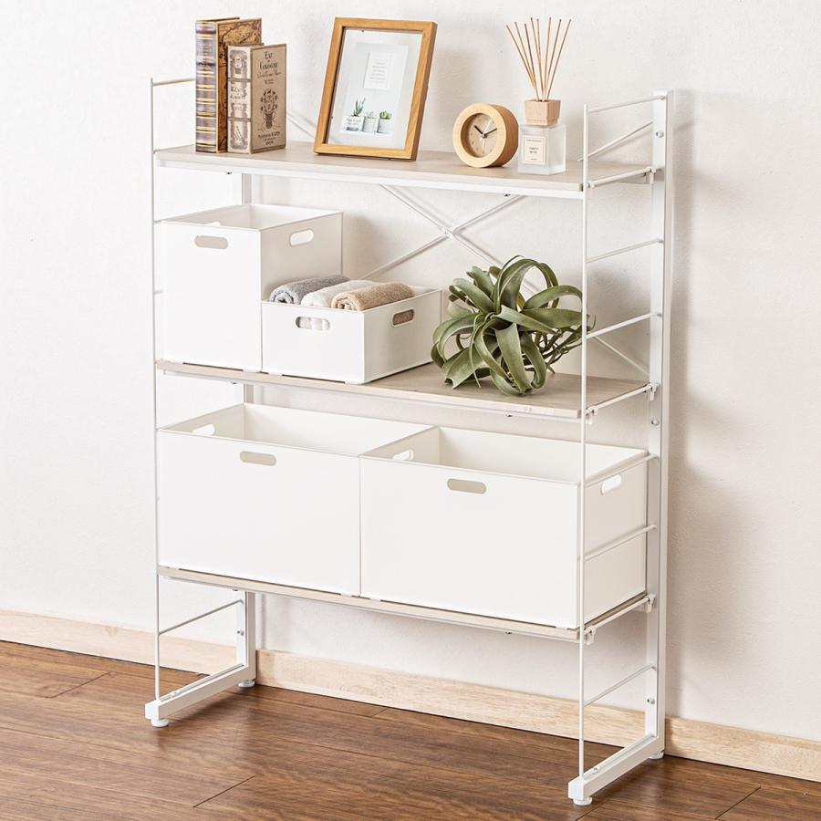 ニトリ（NITORI） ワイヤーシェルフ NP ミドルタイプ(幅80cm ホワイト