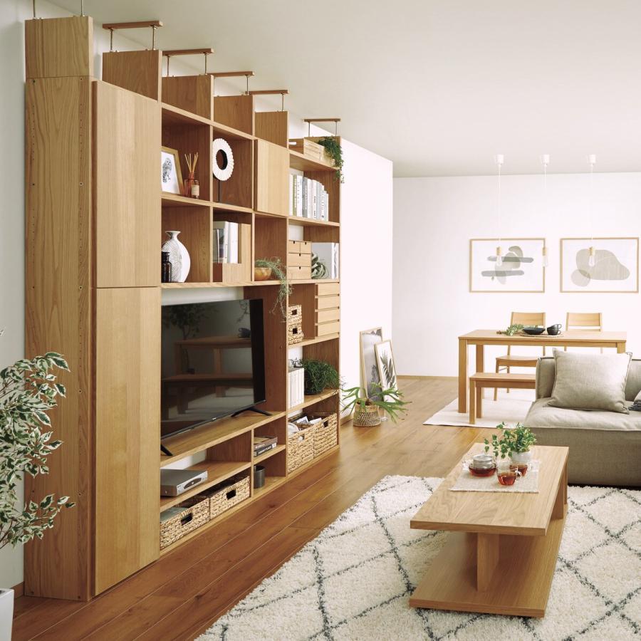 ニトリ（NITORI） 壁面ユニット(追加パーツコネクト 引出し3段 BOX LBR