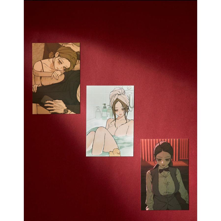 枯れた花に涙を ポストカード イラストカード ハガキ 韓国グッズ