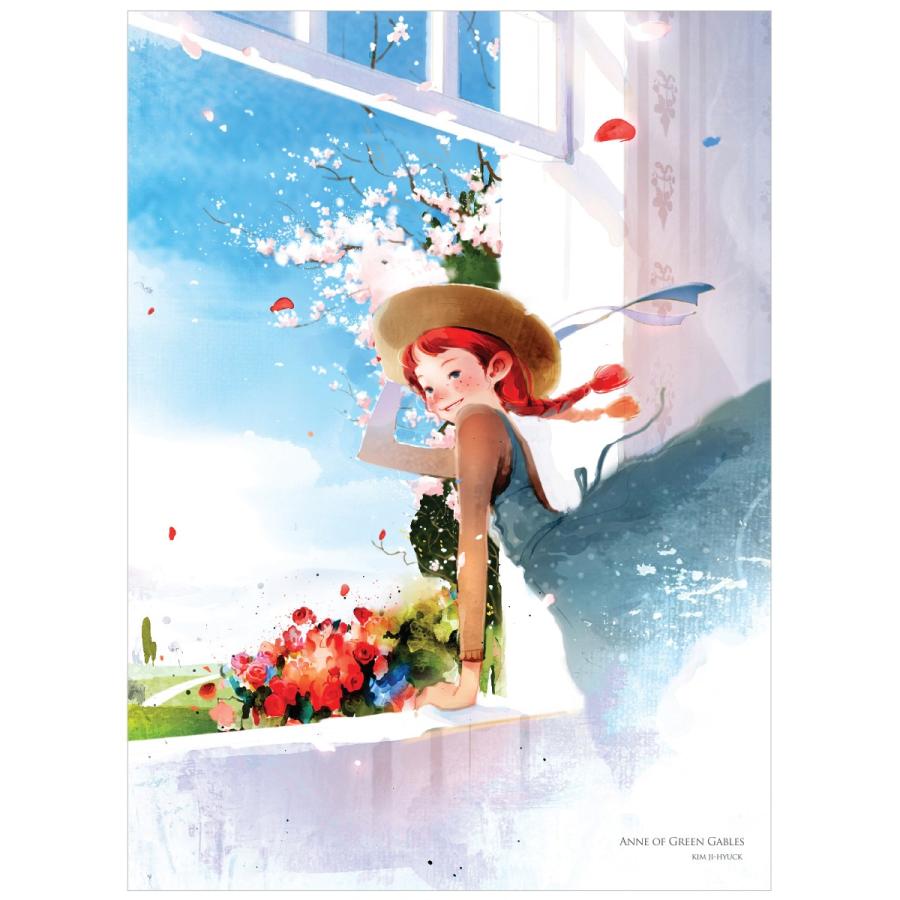 赤毛のアン イラストパズル 500ピース ブルー 380×520mm （絵：キム