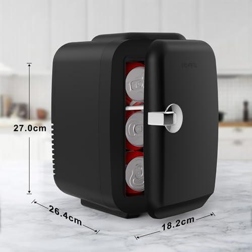 CROWNFUL 小型冷蔵庫 4L 冷温庫 保冷・保温 ミニ冷蔵庫 ポータブル 超