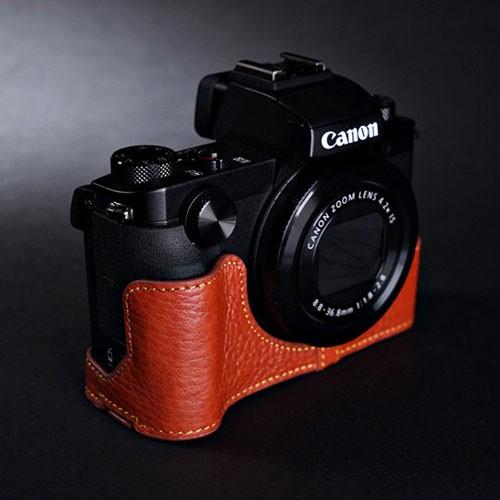PowerShot Canon G5 X 専用 レザー ケース Brown ブラウン TP Original