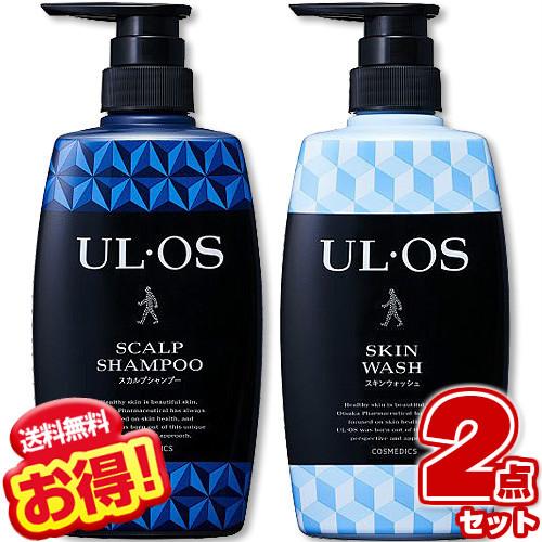 UL・OS ウルオス 薬用スカルプシャンプー + ボディソープ ポンプ 500ml