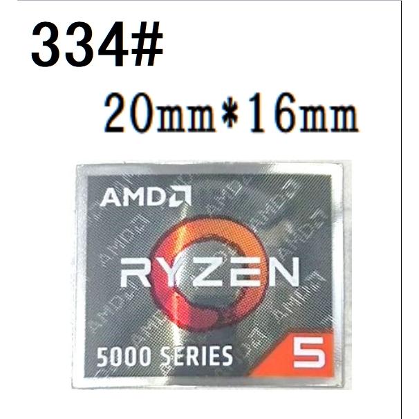 334#【AMD RYZEN5 5000SERIES】エンブレムシール□20mm*16mm□ 条件