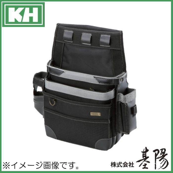 基陽 超軽量ネイルバッグ曲尺入付 ブラック 24208 KH 腰袋 : 創工館