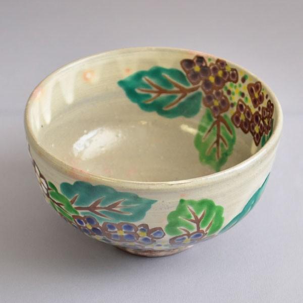 茶碗 茶道具 陣内窯 乾山 紫陽花茶碗 : 茶道具専門店 (有)菊池商店