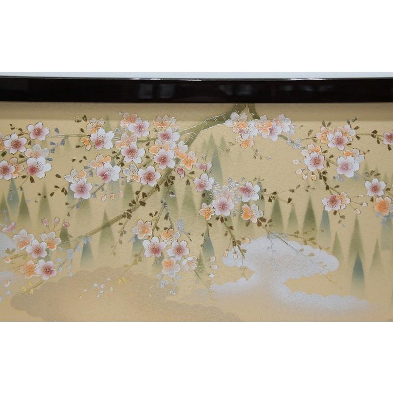 アウトレット品 雛人形屏風単品 三月三曲屏風 13号屏風C 21ya1813