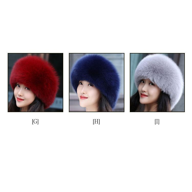 フォックスのファー ファーキャップ 帽子 レディース 秋冬 ファー