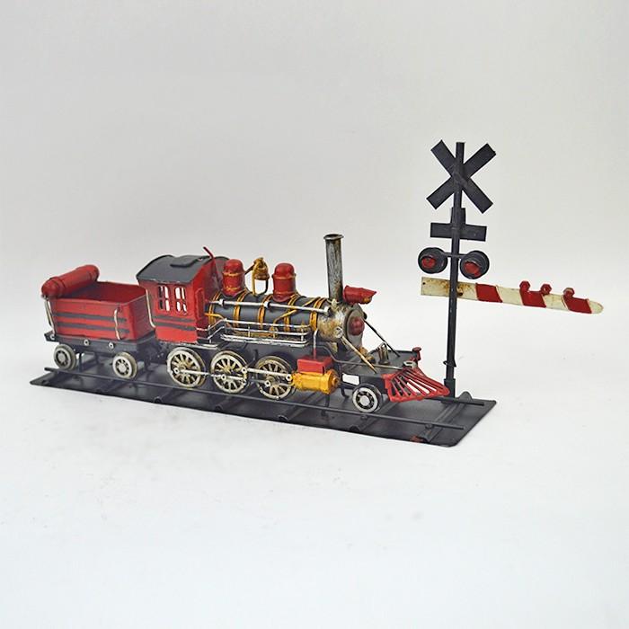 ブリキカー 蒸気機関車 小 赤 アンティーク レトロ コレクション