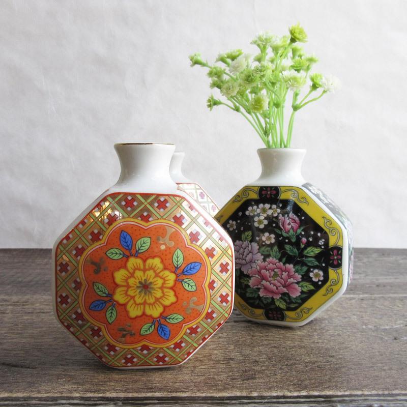 一輪挿し 在庫限り 8角 花瓶 フラワーベース 高さ10cm おしゃれ