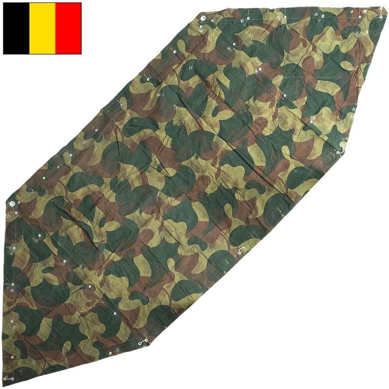 ベルギー軍 テントセット M54カモ USED EE616UN軍幕 シェルターハーフ