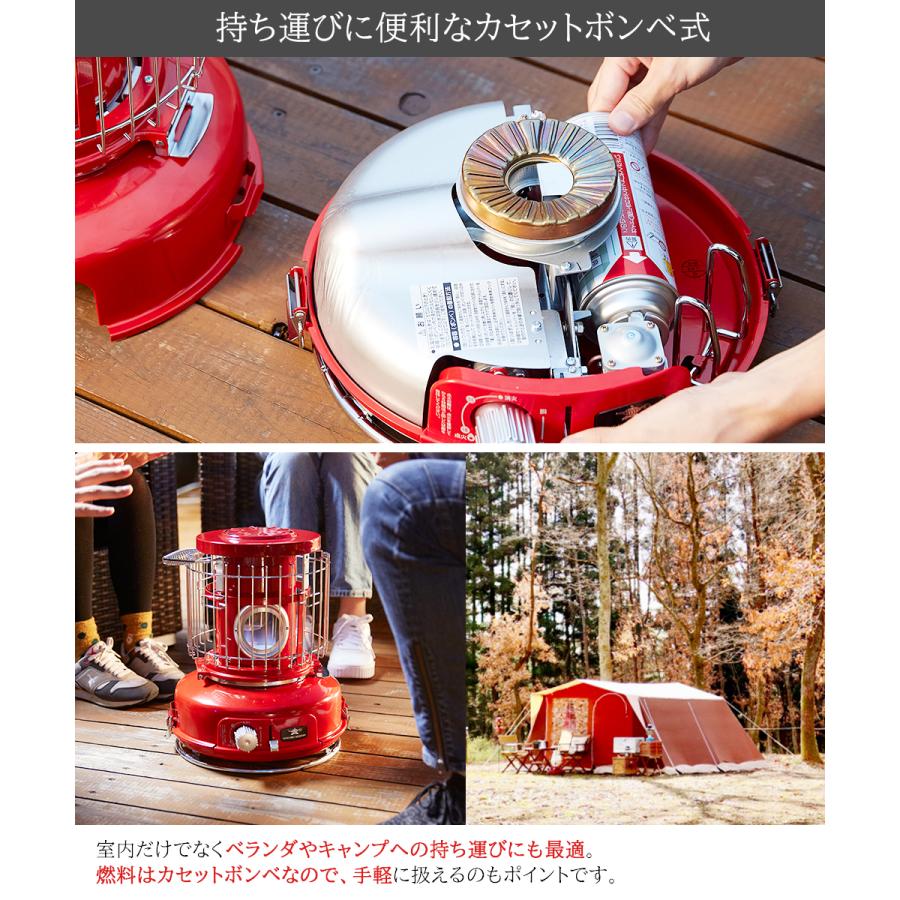 アラジン ポータブルガスストーブ SAGBF02A ＆ ボンベ3本 SAGB3P
