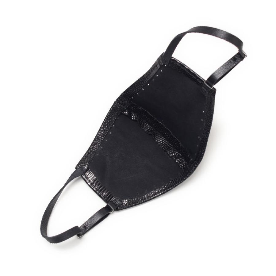 S'FACTORY ファッションマスク レザーカラスマスク リザード（トカゲ革